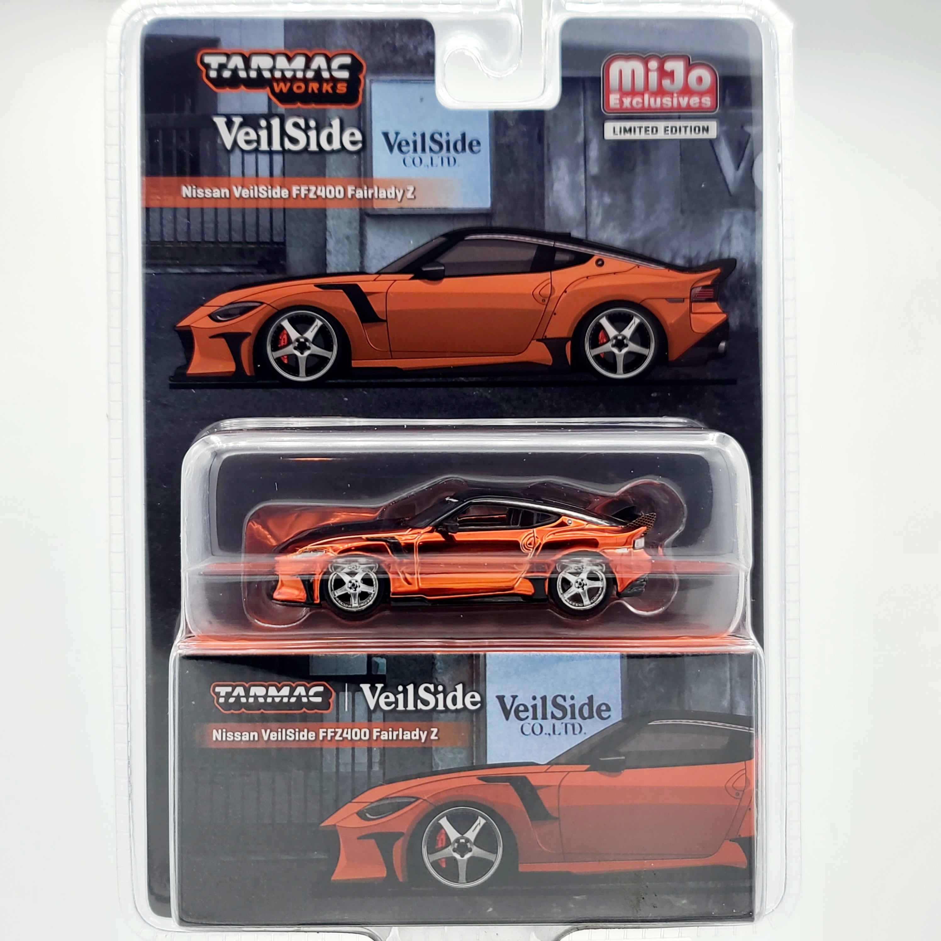 Tarmac Works - CHASE - Nissan Veilside FFZ400 Fairlady Z - 1:64, Orange (2025 Global64 - MiJo Exclusives - Limited Edition)